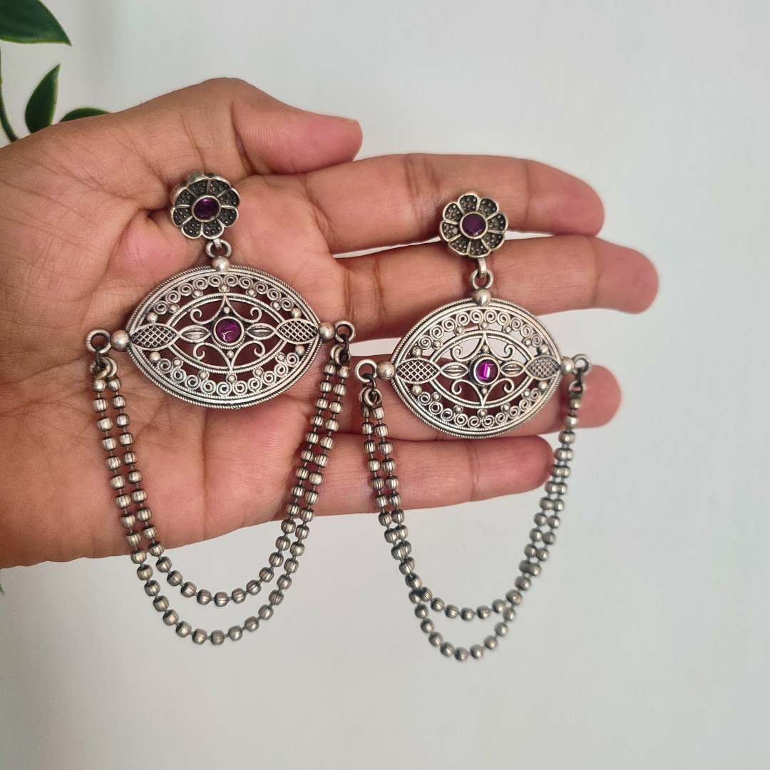Mehna Brass Earrings
