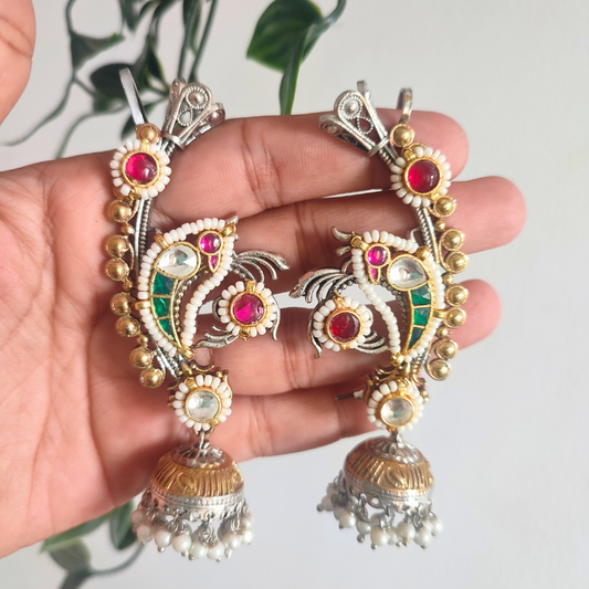 Pachi Kundan Earrings with Earcuff