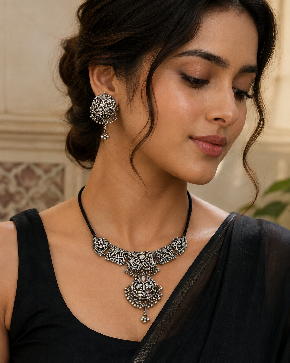 Gaja brass Necklace set