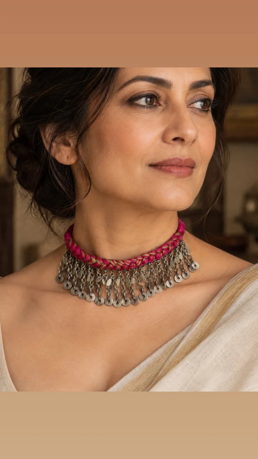 Jhalar Noor Afghani choker Necklace