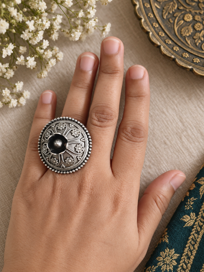 Minam Brass big size ring
