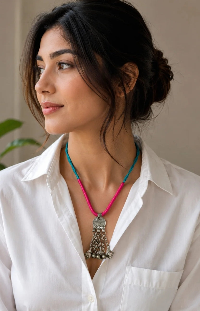 Gushaini afghani lightweight pendant necklace