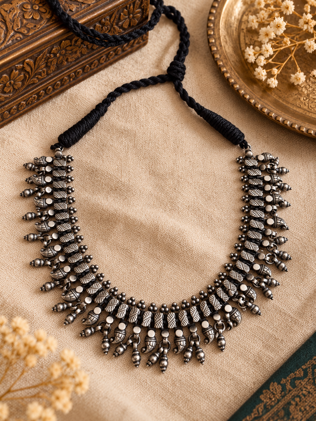 Sunehri brass choker