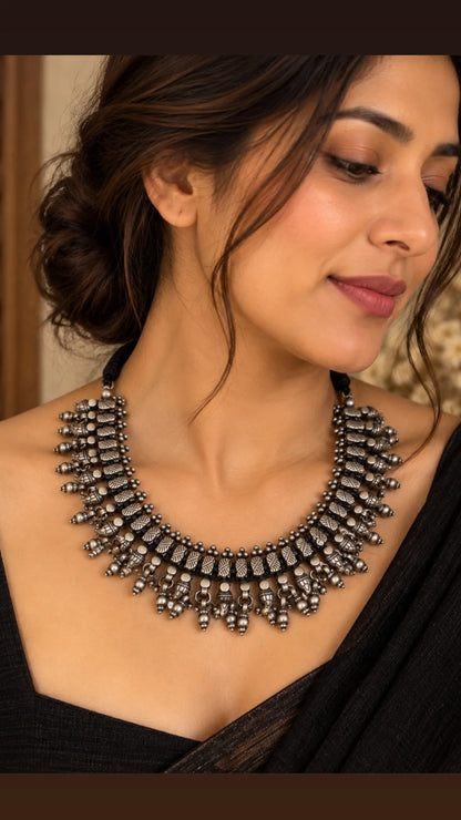 Sunehri brass choker