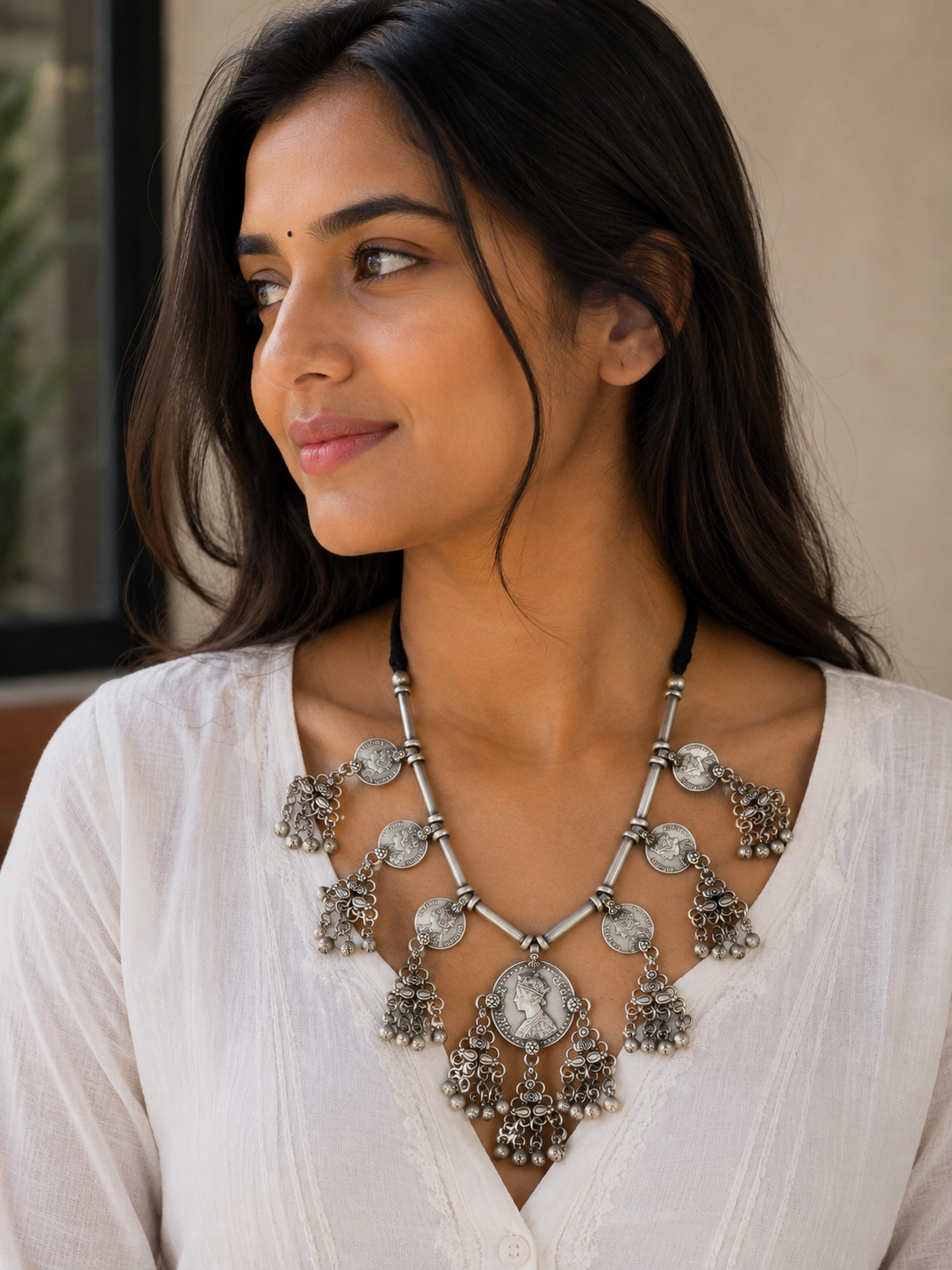 Mehtab brass Necklace