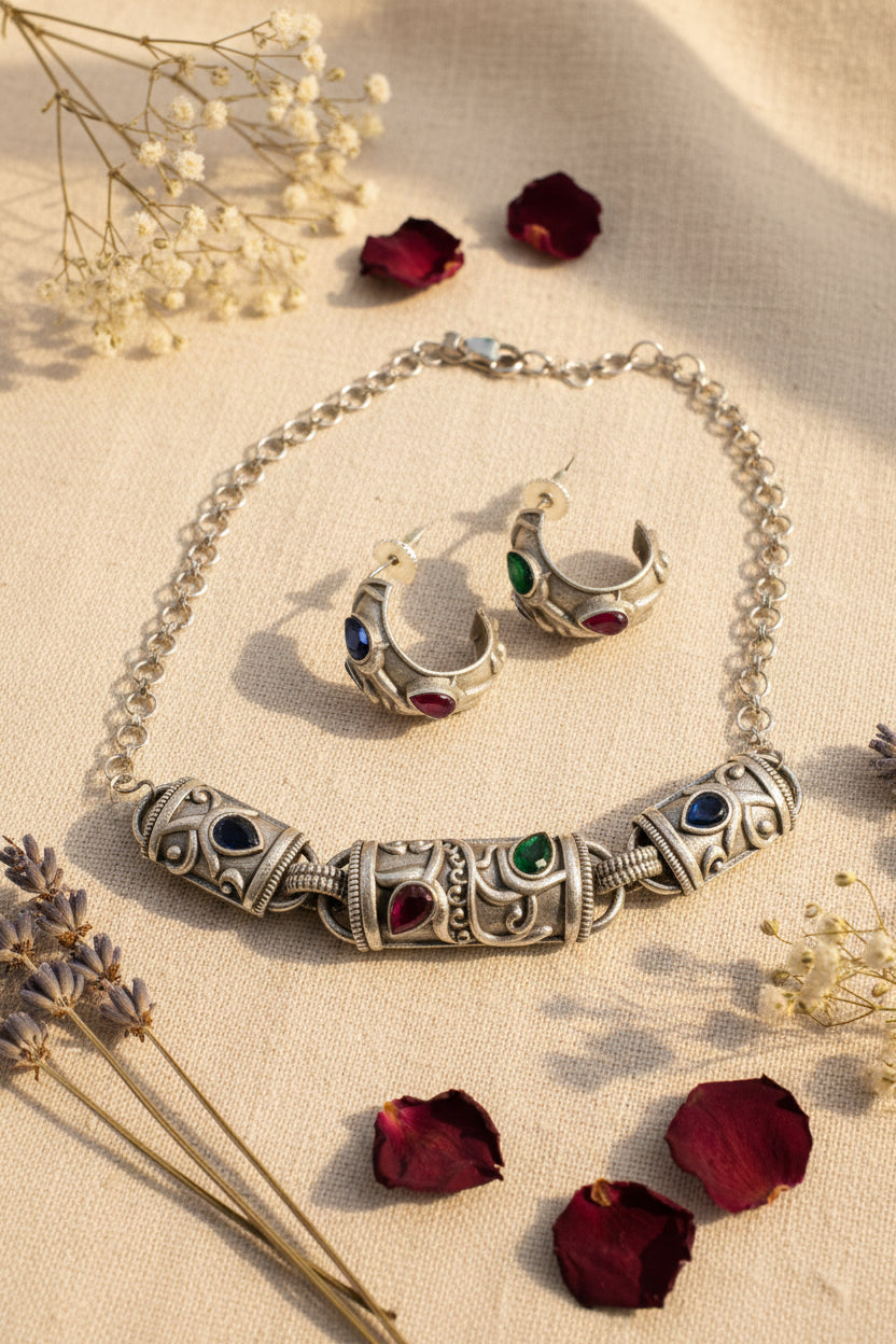 Suhani brass choker set