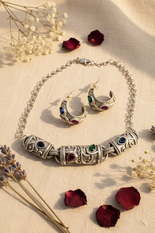 Suhani brass choker set