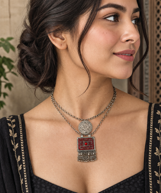 Moumita Afghani choker necklace