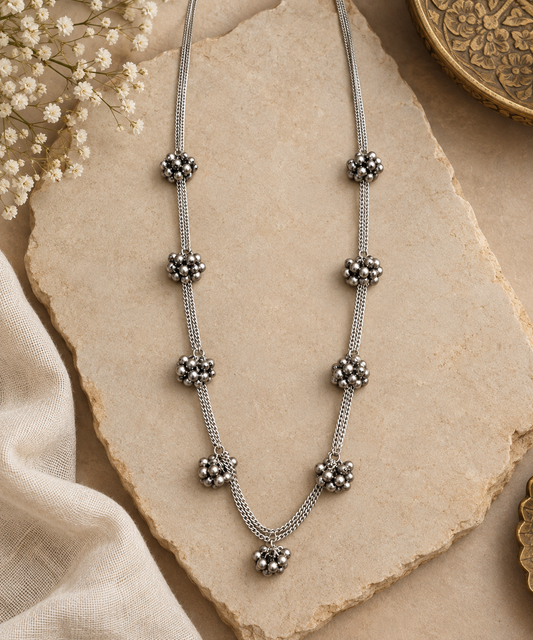Mina Brass Ghungroo Necklace