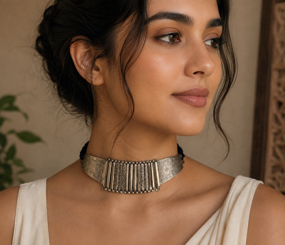 Monisha brass choker Necklace ( one piece )